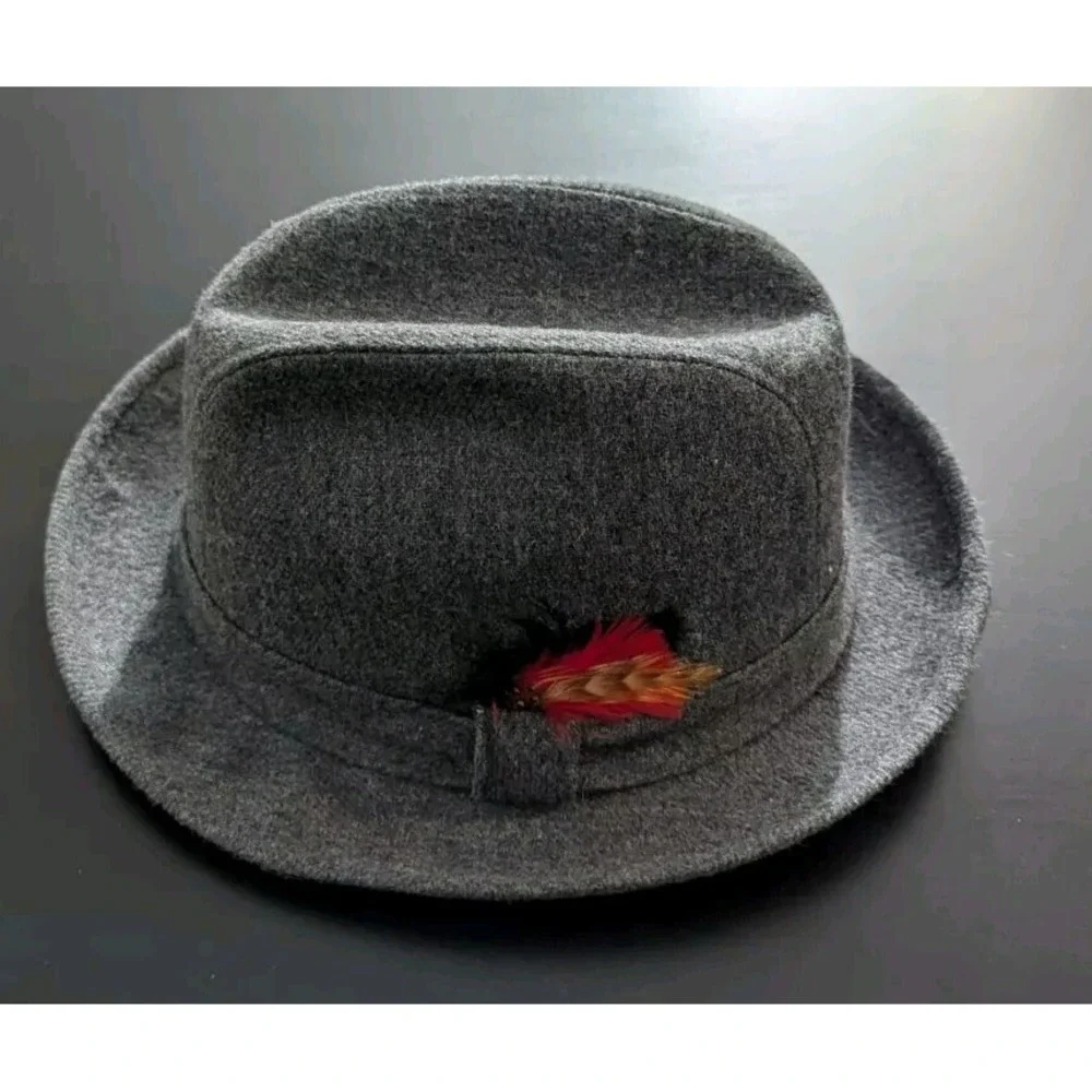 Amalgamated Clothing & Textile Workers Union Gray Wool/Poly Fedora -‎ L